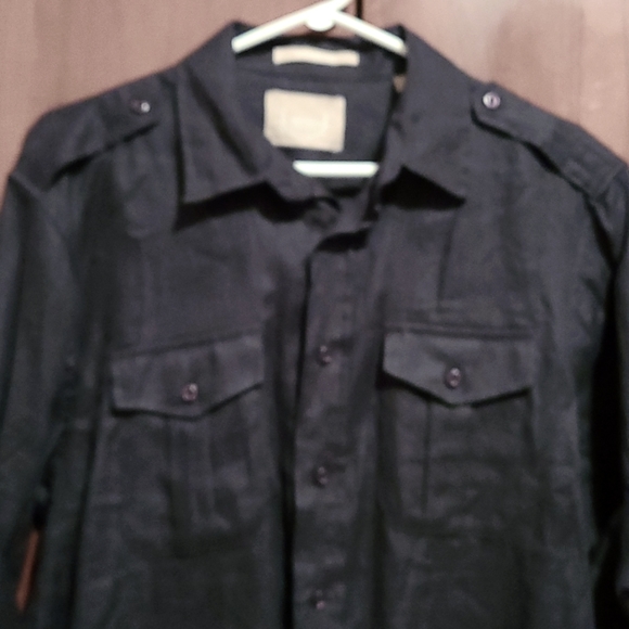 BRUNO New York Black 100% linen - Picture 2 of 4